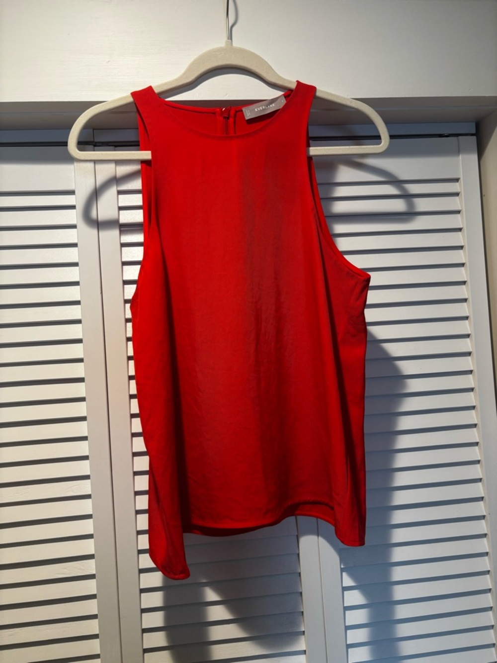 Everlane Red High-Neck Sleeveless Tank